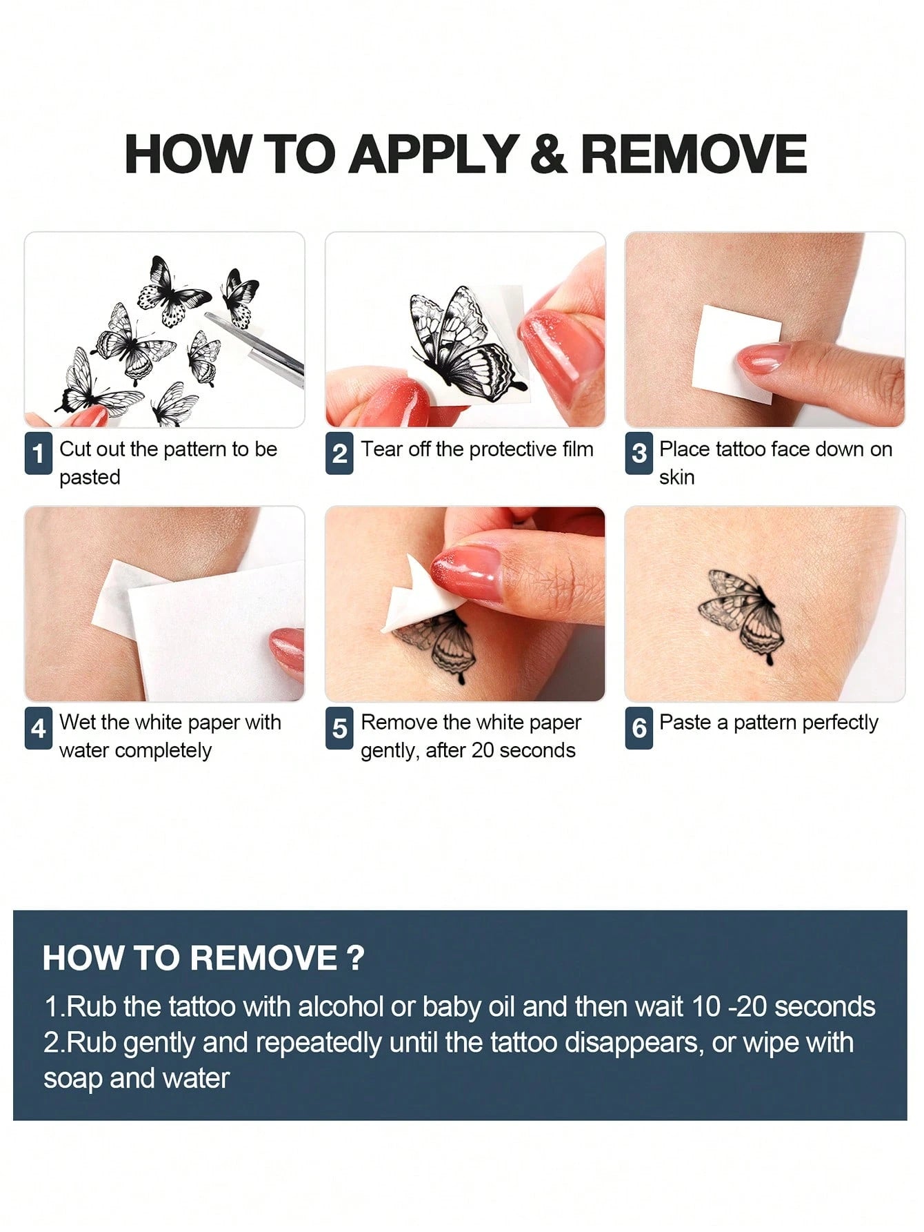 3 Horrible, Realistic, Fake Bloody Palm Wound Suture Scars Waterproof Temporary Tattoo Stickers