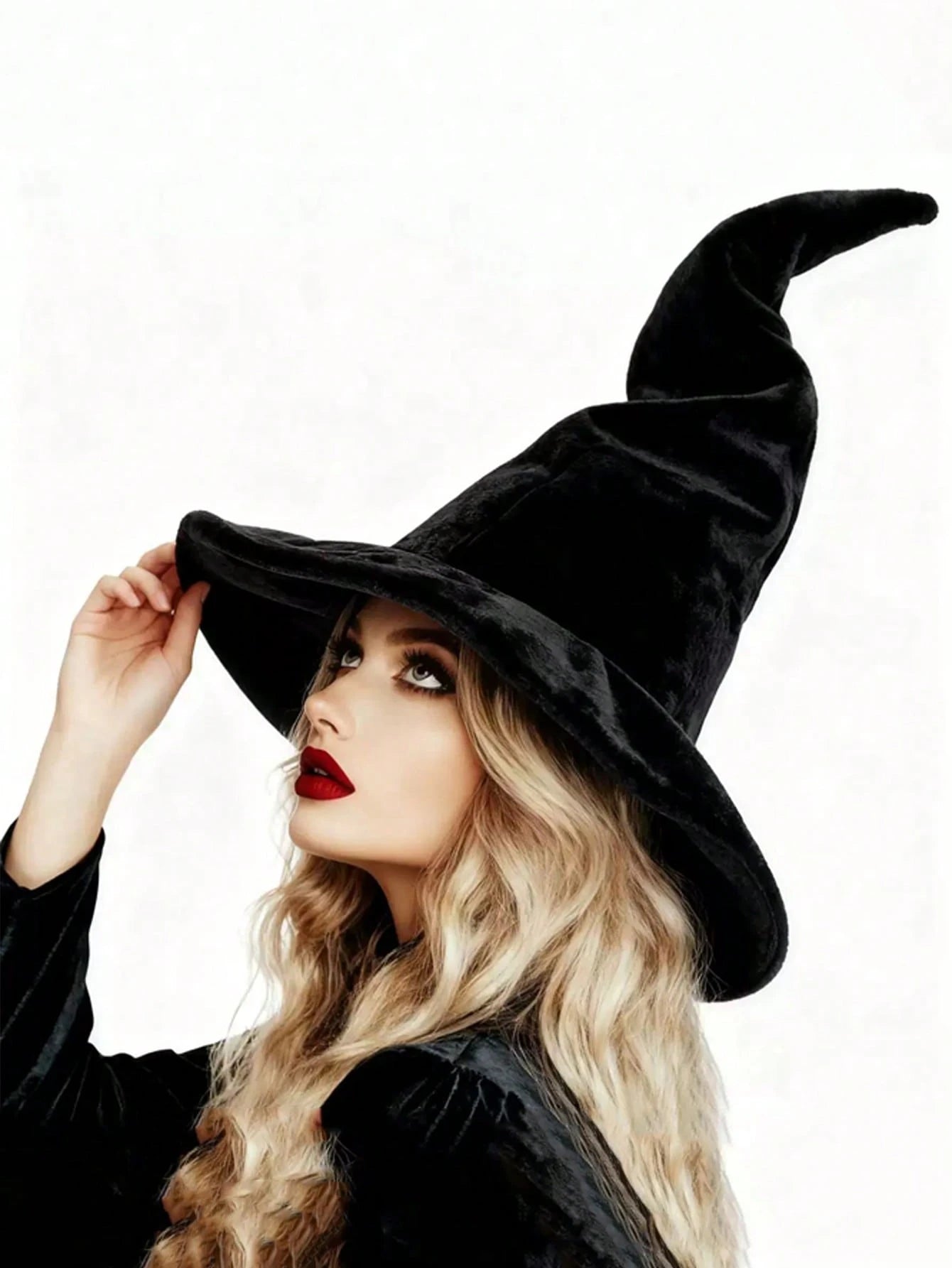 5PCS Large Witch Hat – Halloween Costume Accessory for Adults & Teens (38cm Height x 37cm Width)