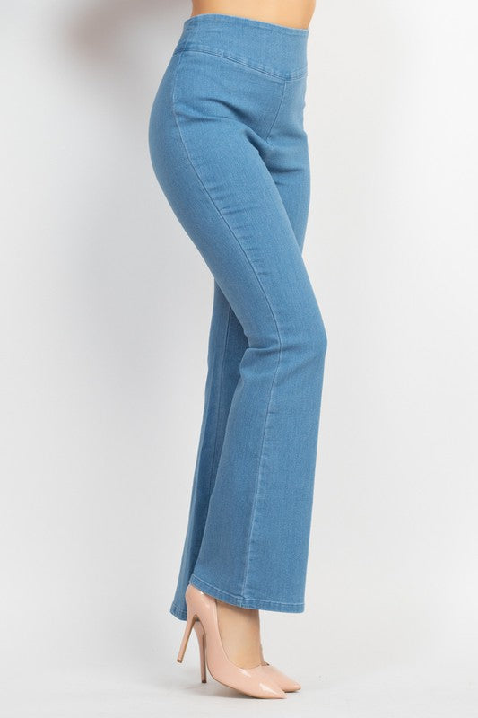 High-Rise Flare Denim Jeans