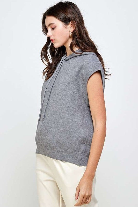 High Quality Knit Hoodie Vest