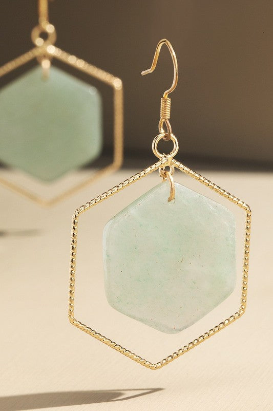 Natural Stone Earrings - EW1100