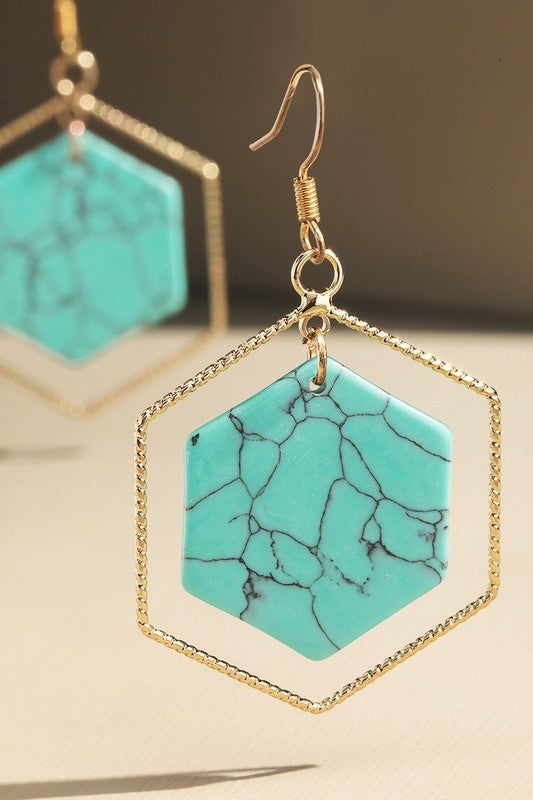 Natural Stone Earrings - EW1100