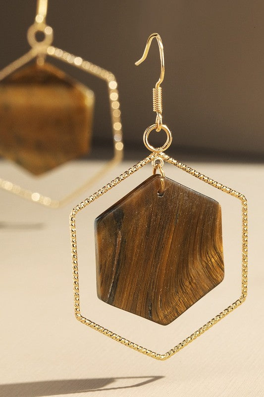 Natural Stone Earrings - EW1100