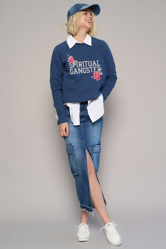 Cargo Pocket Long Skirt