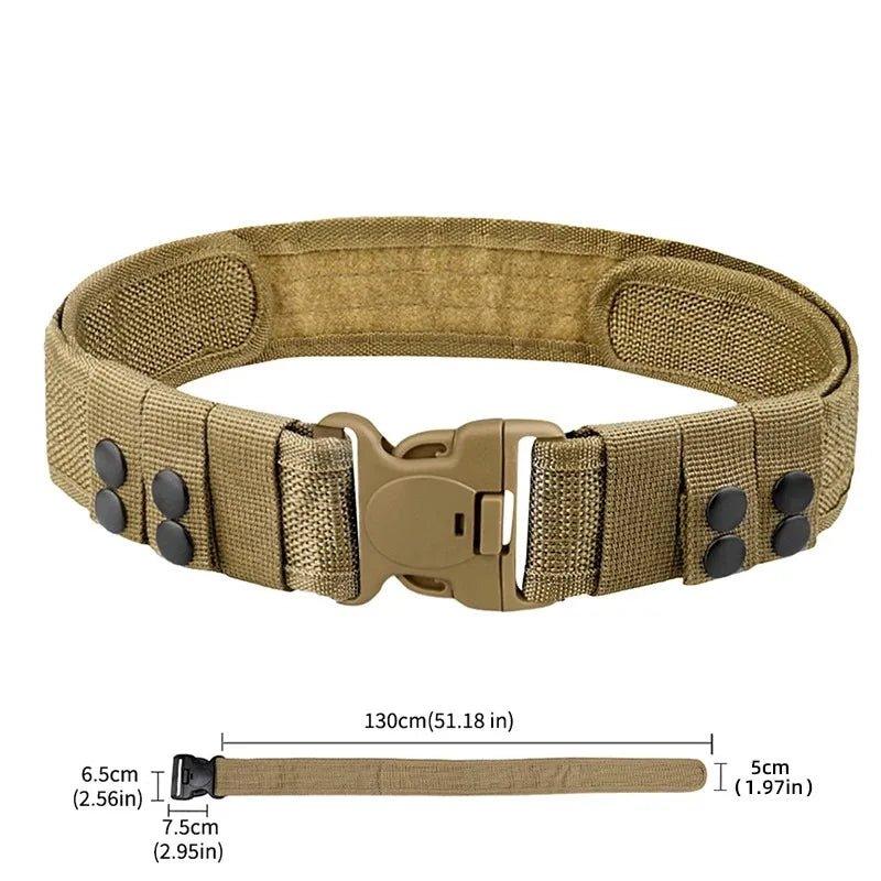 1pc Quick Release Tactical Belt for Men Fashion Style Combat Belt for Outdoor Activities and Fishing