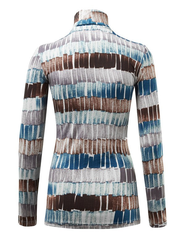 Women's Long Sleeve Cozy Turtleneck Top