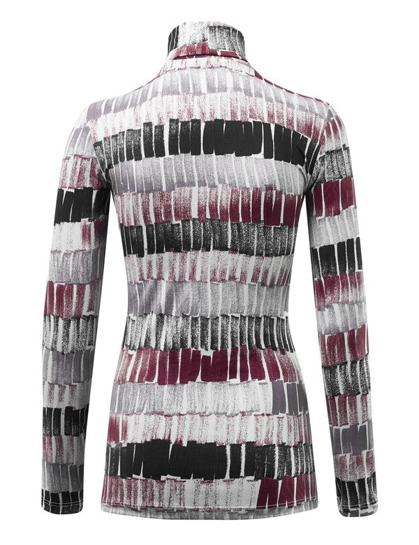 Women's Long Sleeve Cozy Turtleneck Top