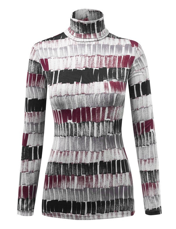 Women's Long Sleeve Cozy Turtleneck Top