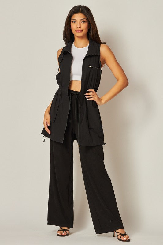 Utility Cargo Vest Jacket