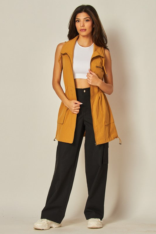 Utility Cargo Vest Jacket