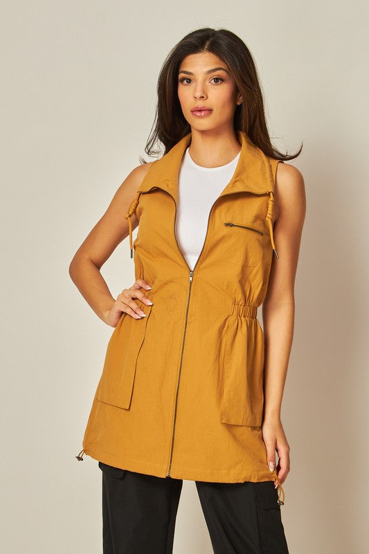 Utility Cargo Vest Jacket