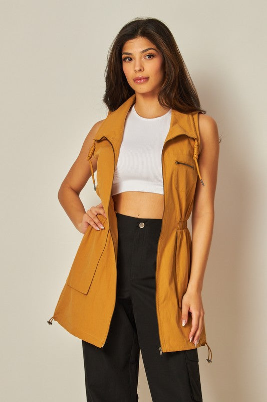 Utility Cargo Vest Jacket