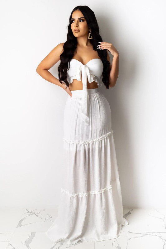 Womens Summer Fashion 2PC Dress Set