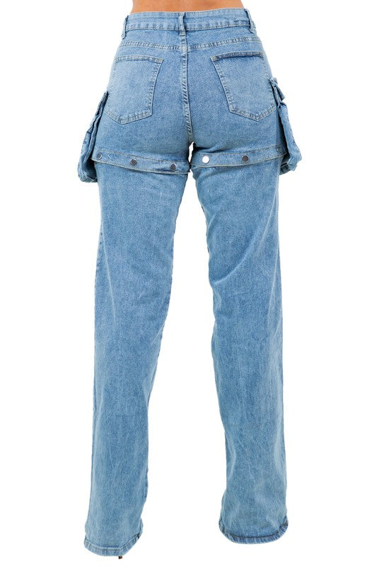 Women Fashion Style Denim Pants