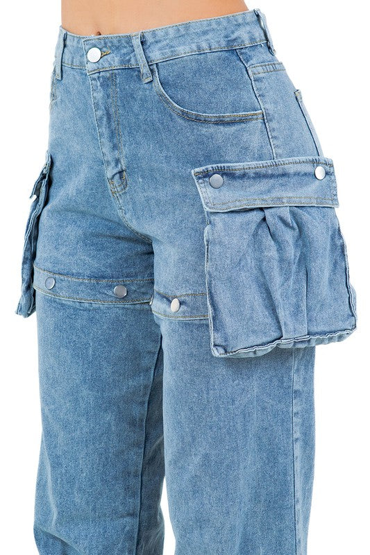 Women Fashion Style Denim Pants