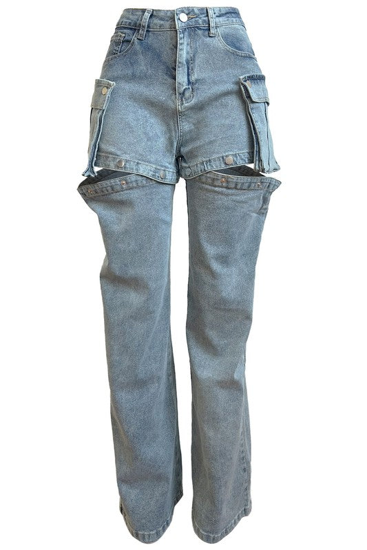 Women Fashion Style Denim Pants