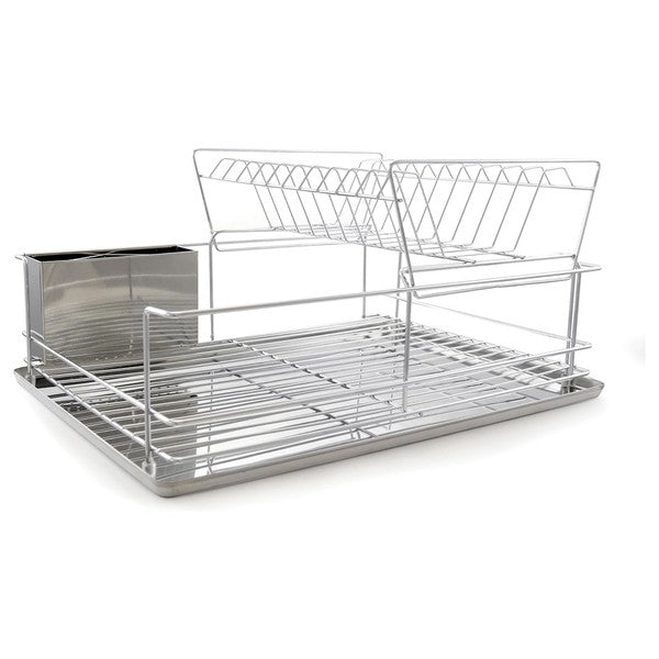 Better Chef 22 Inch 2-Tier Chrome Dish Rack