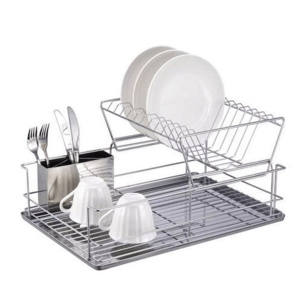 Better Chef 22 Inch 2-Tier Chrome Dish Rack