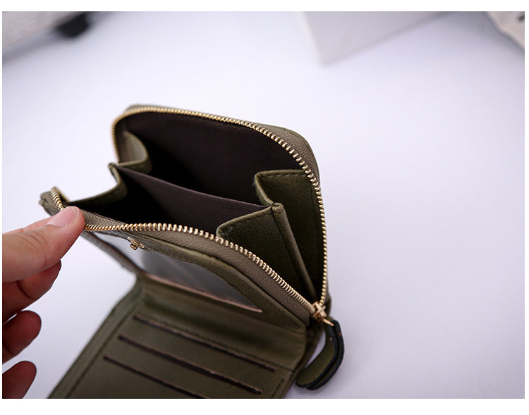 Lingge embossed coin purse