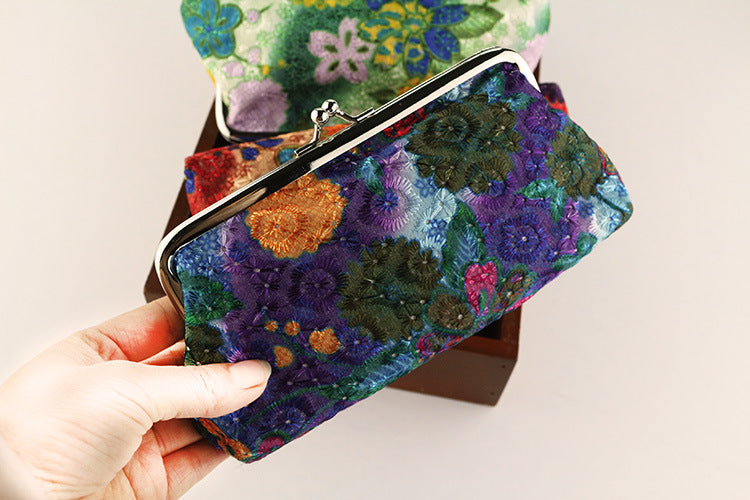 Vintage embroidered coin purse