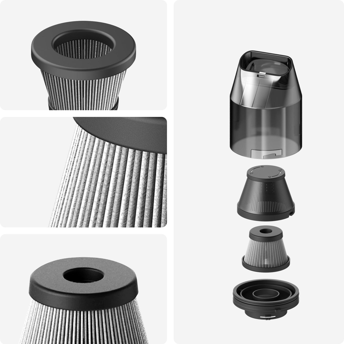 Replacement Filters for HOTO Air Duster & Vacuum