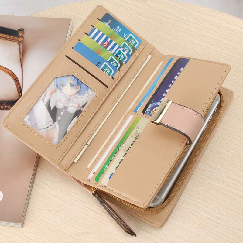 2021 new fashion ladies dress eighty percent off pierced Hand Bag Wallet Purse leaves students mobile phone bag bag