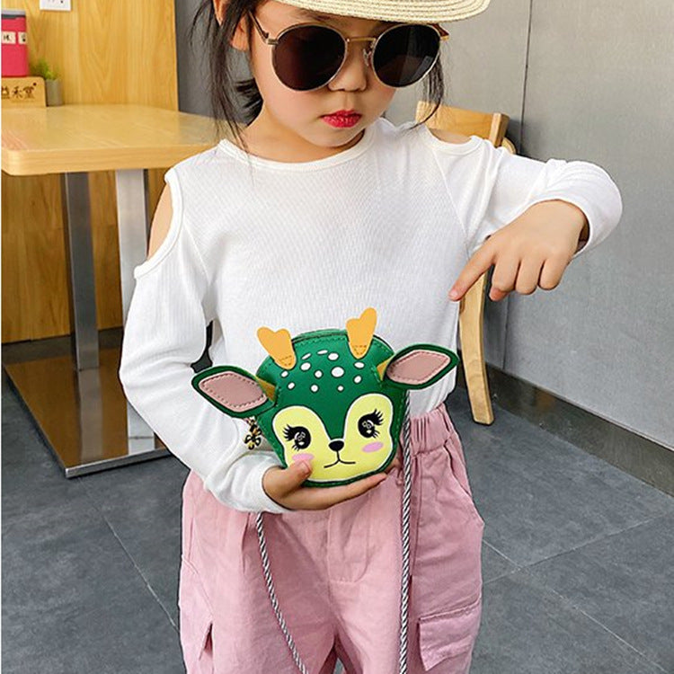 Cartoon deer print baby coin purse