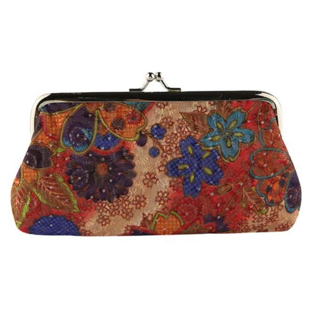 Vintage embroidered coin purse