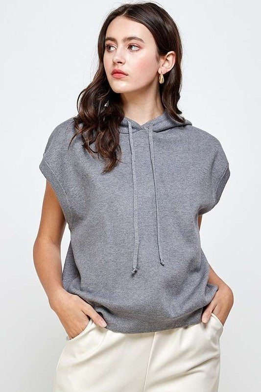 High Quality Knit Hoodie Vest