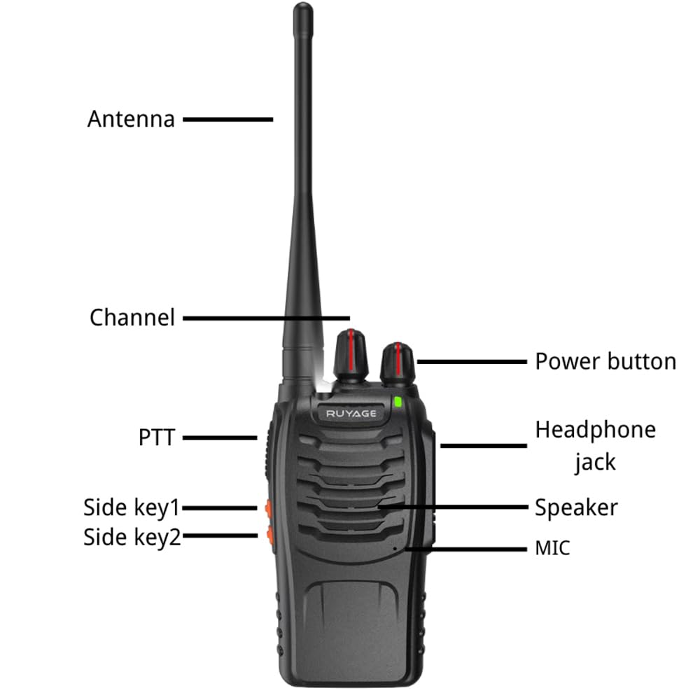 Ruyage Radio Analog Signal Walkie-Talkie(888S)