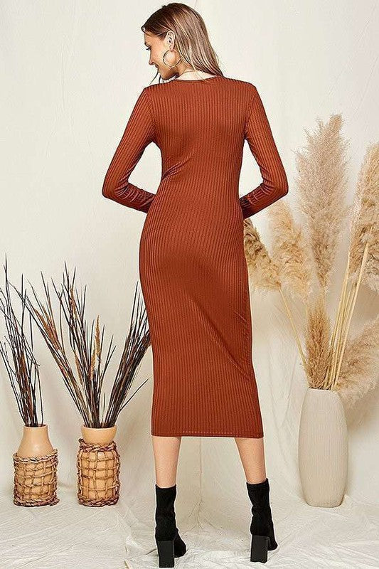 Long Sleeve Cami Shrug Dress