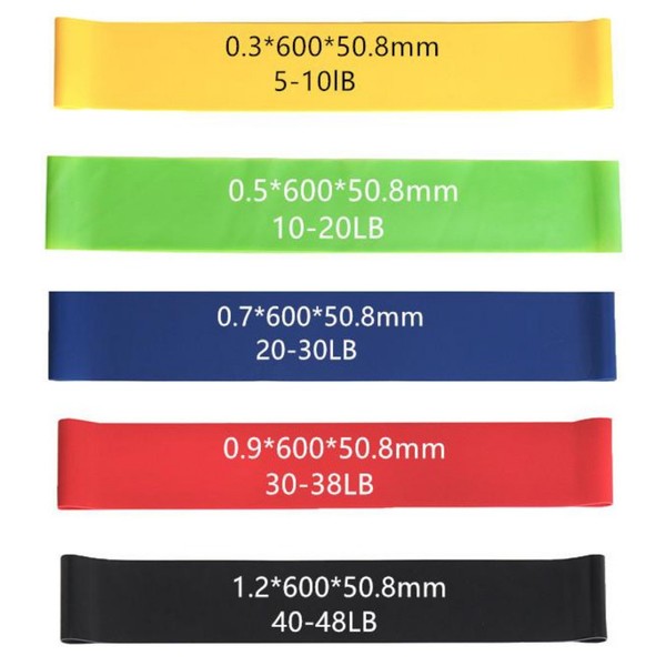Level up your fitness game with this 5 Piece Set of Resistance Loop Exercise Body Bands. Whether you're toning, stretching, rehabbing, or building strength, these bands deliver targeted resistance for every move. Lightweight, portable, and color-coded by intensity—they’re your go-to for training anywhere, anytime.