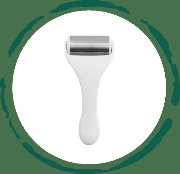 6-piece skincare accessories set including jade roller, ice roller, exfoliating glove, and more for a complete skincare routine