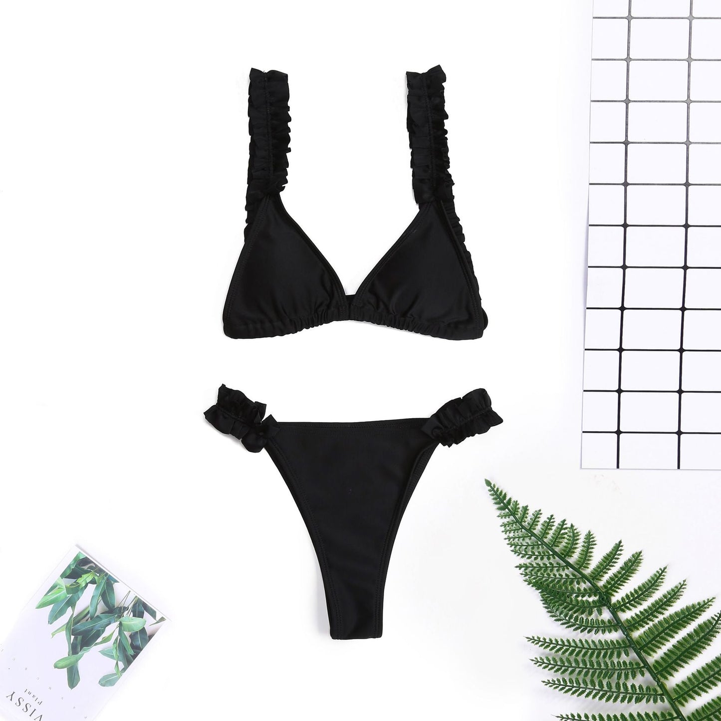 Ruffled Sexy Bikini Women Swimsuit Bikini
