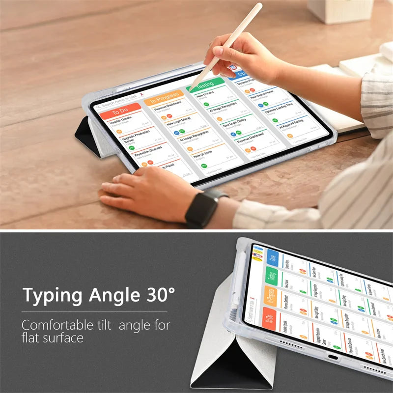 Cute Cherry Bow Tablet Case For iPad Pro 11 inch Air 2024 iPad Air 5/4 10.9 10 5/6/7/8 10.2 9.7 inch Air3 10.5 mini 6/5/4 Cover