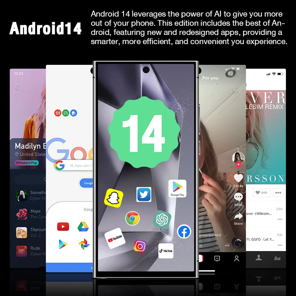 New S25 Ultra+ Smartphone 5G Signal 16GB+1TB Android 13 8000mAh phone Face Recognition Fingerprint unlocking Fast shipping