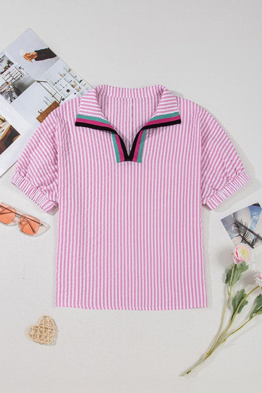 A versatile top that can go from work to weekend with simple accessories. (styling tip)