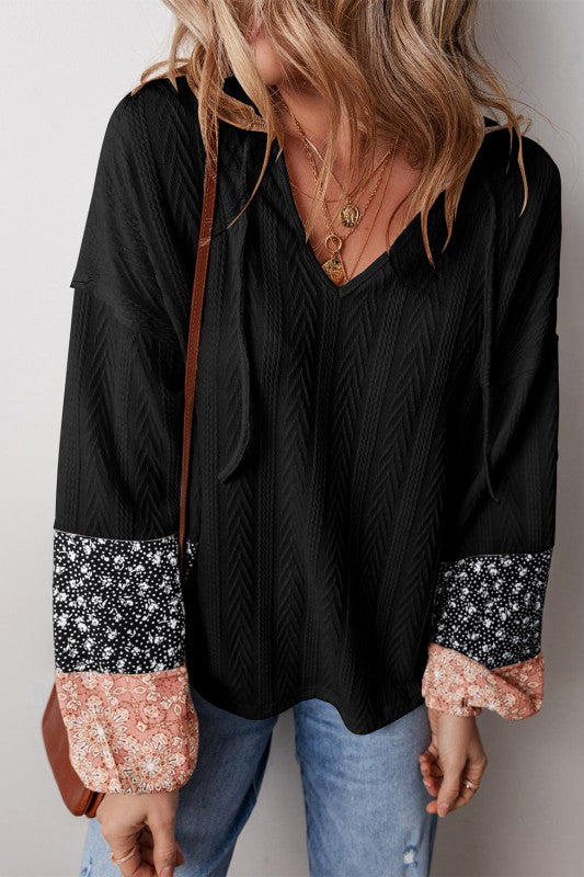 Floral patchwork adds a pop of print without being overwhelming.