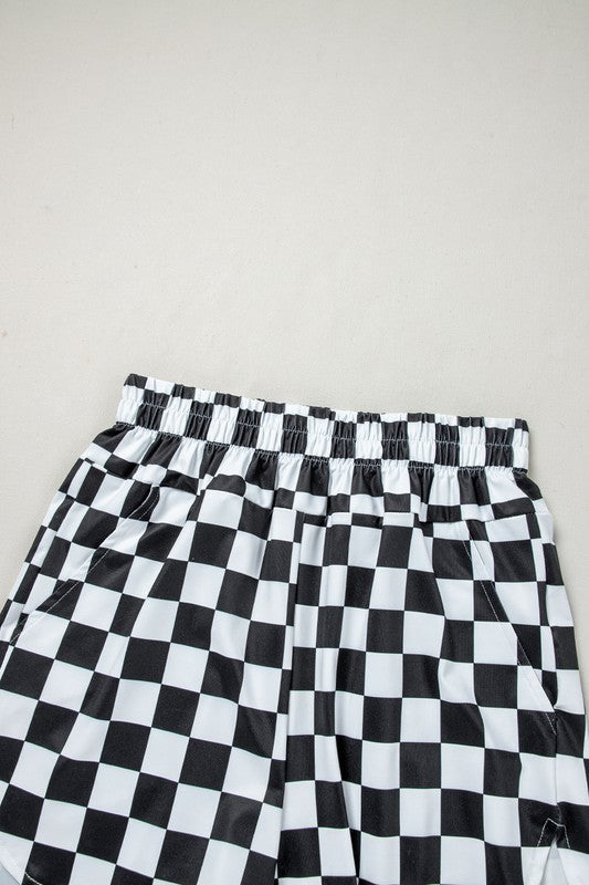 Bold pattern. Flattering fit. Everyday ease. These checkered high-waist shorts are your go-to for casual cool. With a classic print and a silhouette that hugs just right, they’re perfect for sunny strolls, coffee runs, or laid-back hangouts.