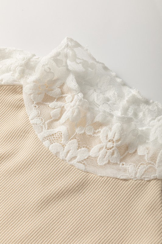 Classic lace pattern meets contemporary slim-fit design.