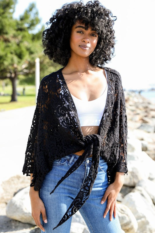 Soft cotton makes it comfortable against the skin, while the open weave keeps it light.