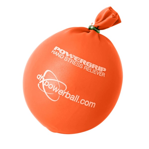 DFX power grip hand massage ball — textured massage tool designed for grip strength, stress relief, and finger therapy