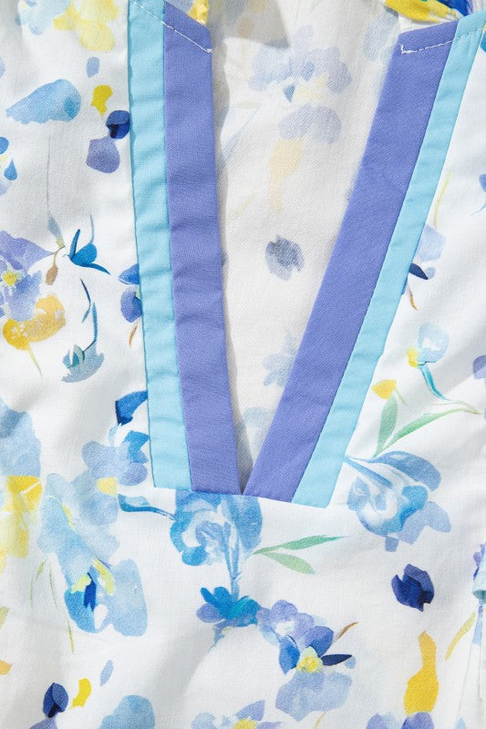 60% cotton + 40% viscose blend for a nice drape while still holding its shape.