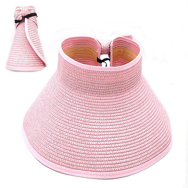 Stay cool, protected, and effortlessly chic with the Foldable Easy Carry Straw Sun Visor Hat. Whether you're lounging poolside, strolling the market, or jet-setting to your next sunny escape, this visor is your go-to for sun-smart fashion. Lightweight, breathable, and foldable—it’s the hat that fits your life.