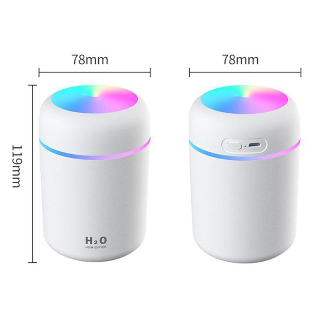 Electric Air Mist Humidifier 300ml Essential Oil Diffuser Home Fragrance USB Cool Mist Humidifier Air Freshener for Office Car