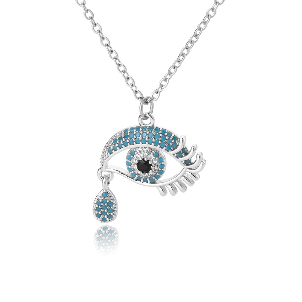Vintage Lucky Four Leaf Clover Necklaces for Women Goth Love Heart Pendant Choker Chain Necklace Stainless Steel Jewelry Gift