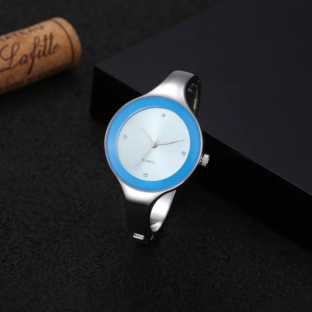 Women Bracelet Watches Crystal Ladies Fashion Stainless Steel Round Dial Unique Designer Quartz-Watch Montres Femme