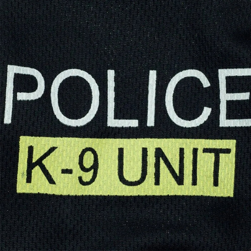 Police Suit Cosplay Dog Clothes Black Elastic Vest Puppy T-Shirt Coat Accessories Apparel Costumes Pet Clothes for Dogs Cats