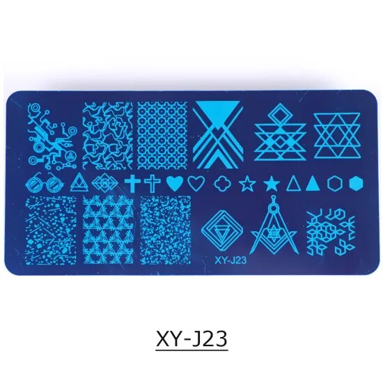 New Nail Art Stamping Plates Stencils Lace Flowers Beauty Stamp Polish Printing Halloween Nail Art Templates Manicure TRXYJ17-32