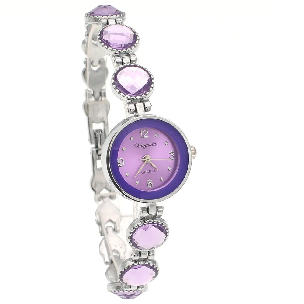 chaoyada women office ladies gold stainless steel luxury quartz wristwatch girls electronic waterproof bracelet watches